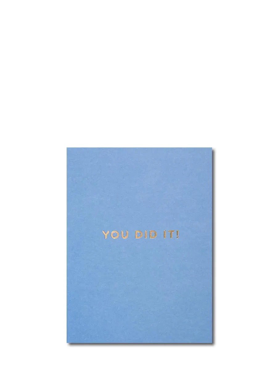 You did it! Mini congrats card