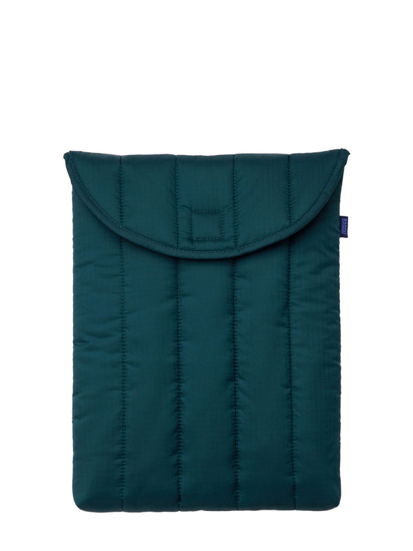 Teal tech sleeve on a white background