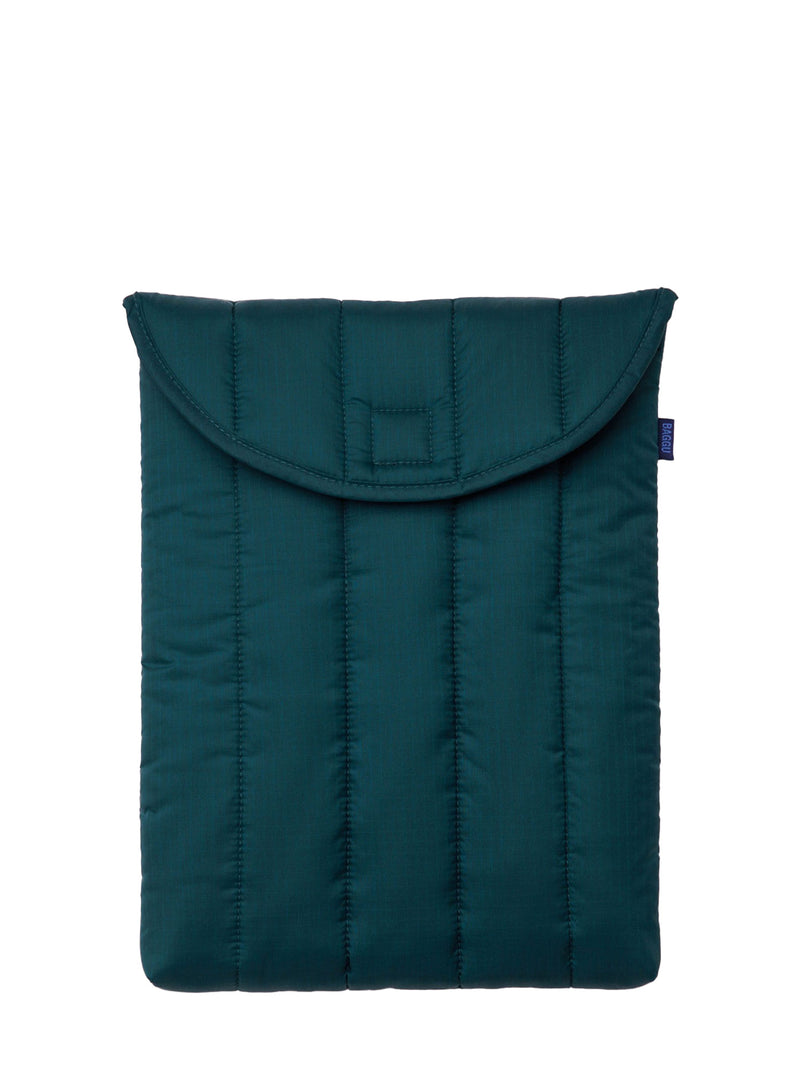 Teal tech sleeve on a white background