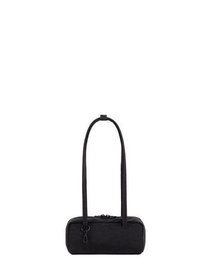 Small nylon bowler bag, black