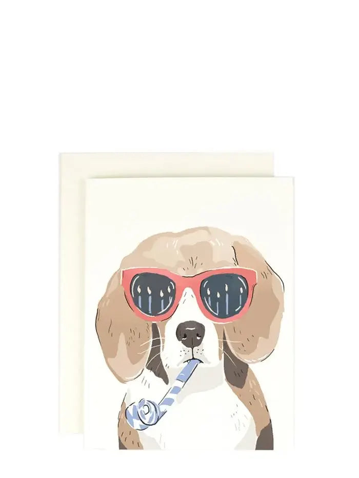 Party Beagle Birthday Card