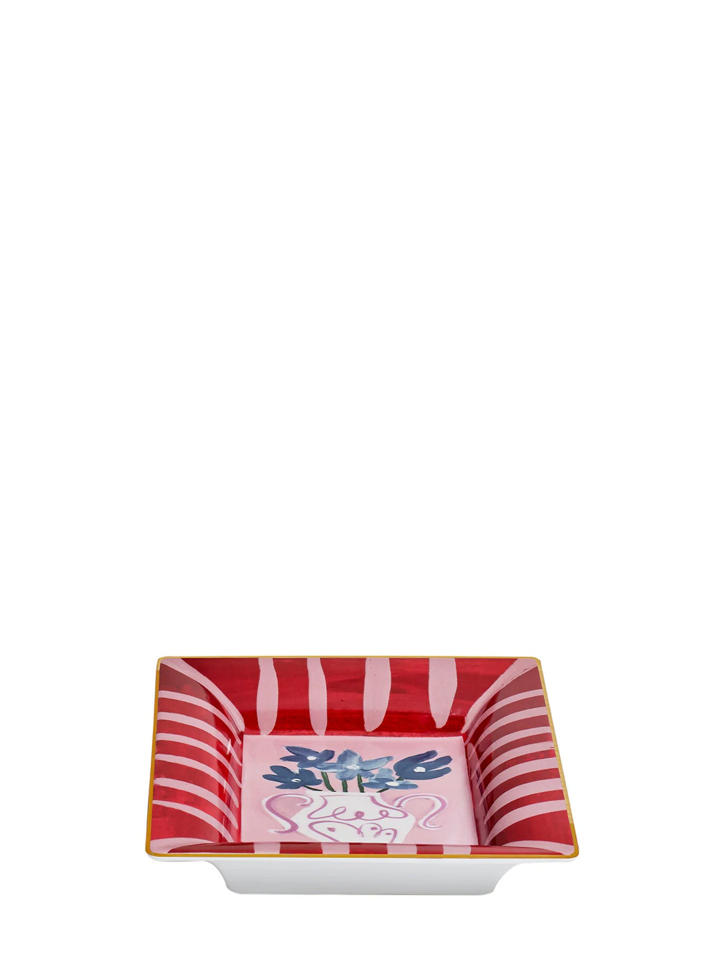 Blue flowers porcelain tray