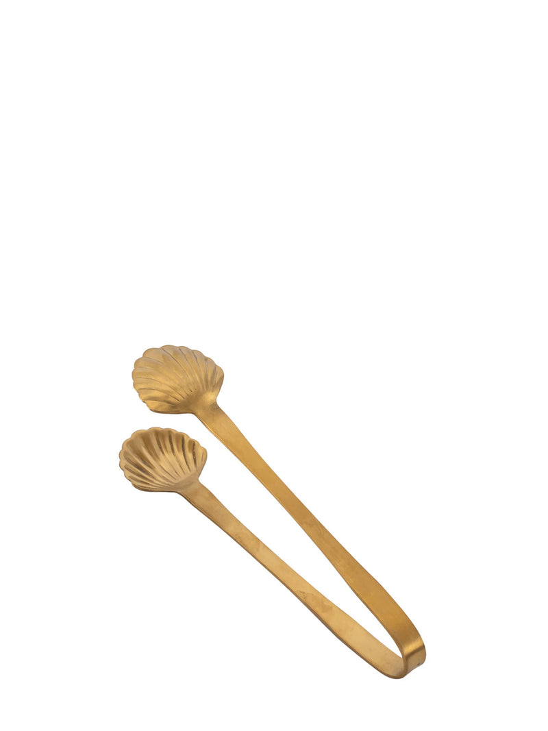 Small shell tongs, gold