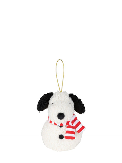 Snoopy tiny teddy snowman ornament, eco (10 cm)