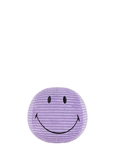 Smiley ECO corduroy soft toy, dark purple (13 cm)