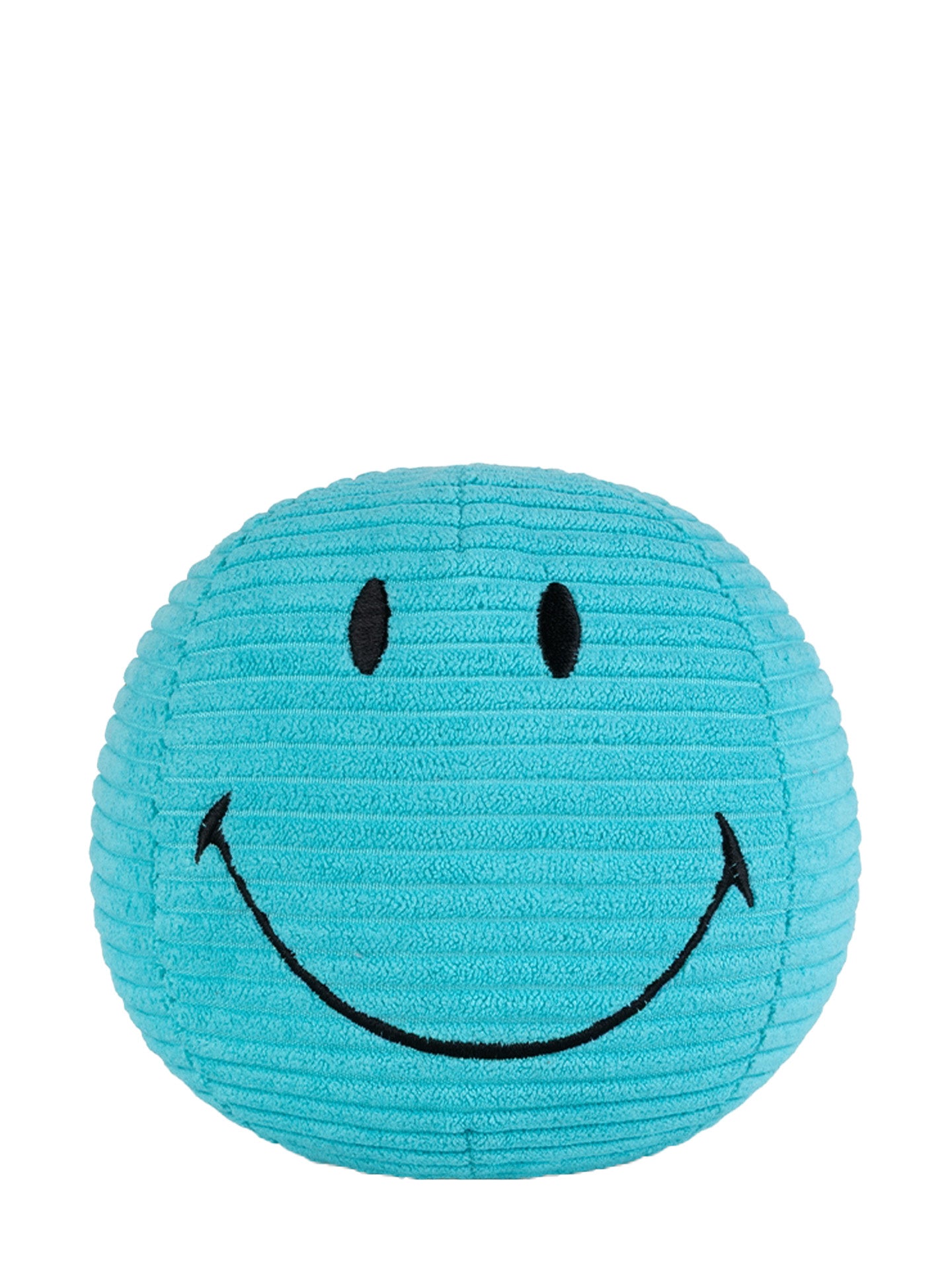 Smiley ECO corduroy soft toy, teal blue (13 cm)