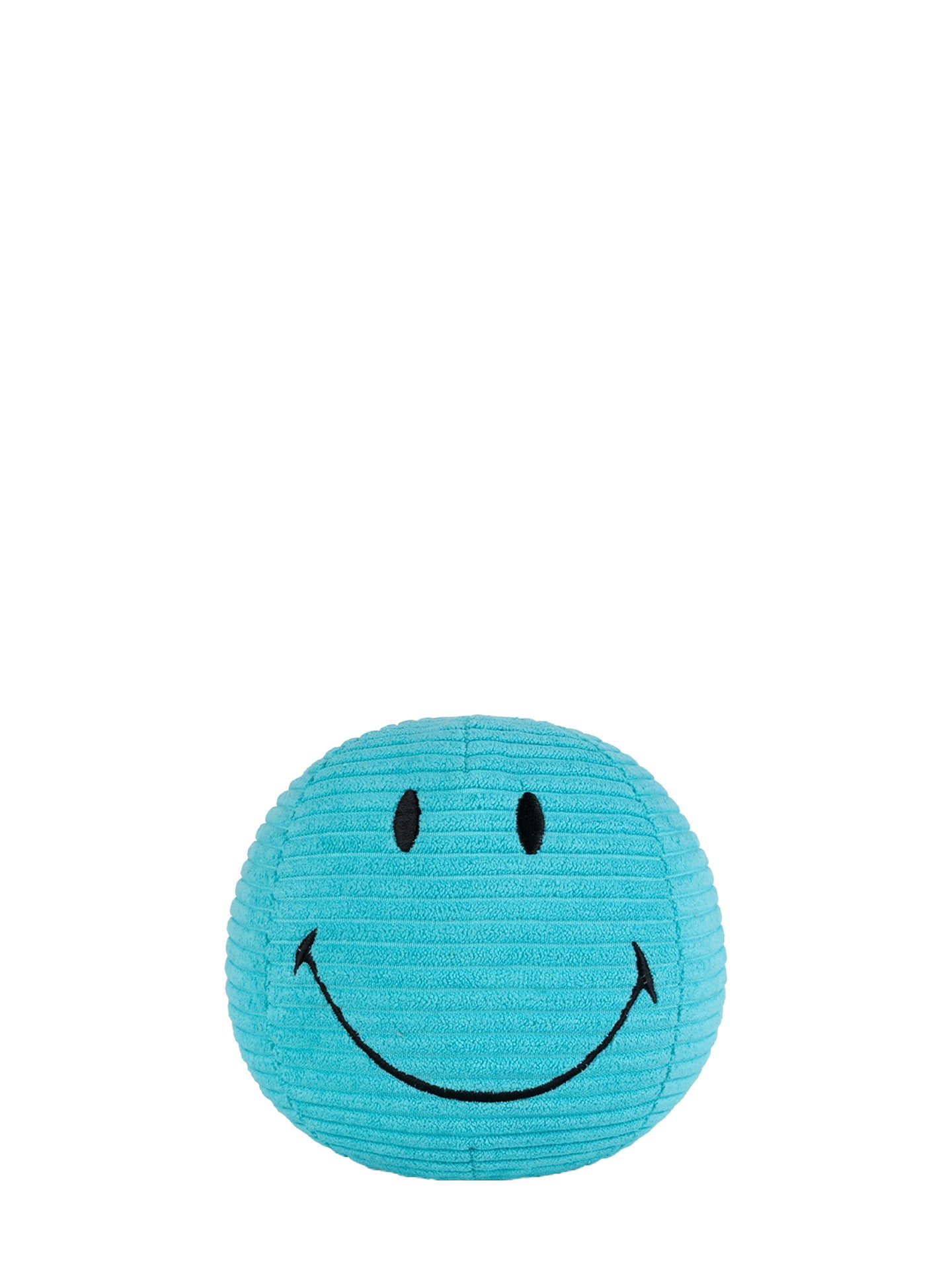 Smiley ECO corduroy soft toy, teal blue (13 cm)