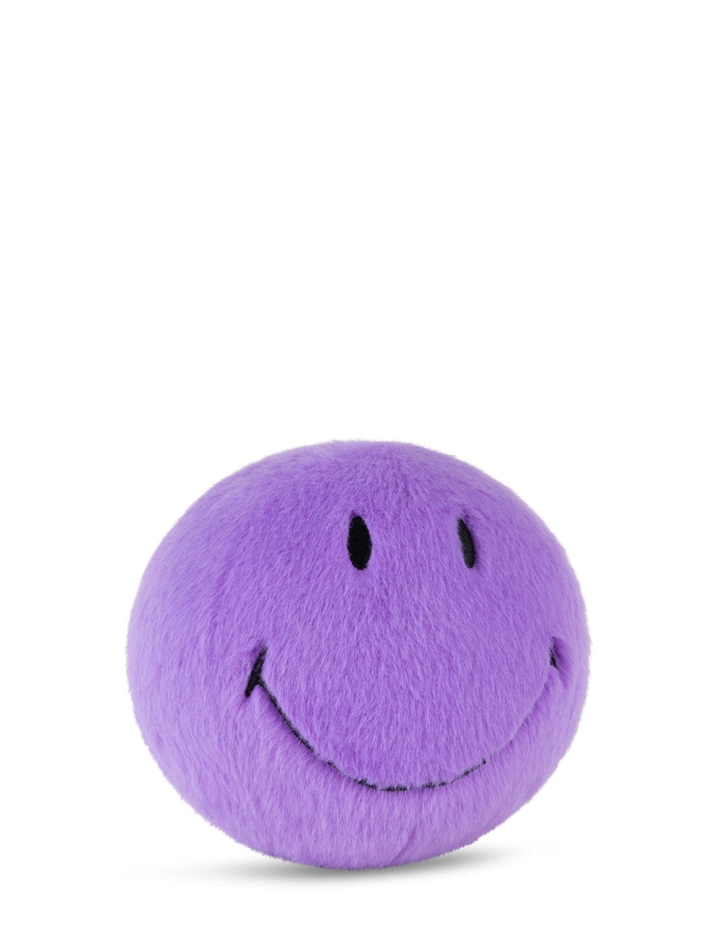 Smiley ECO fuzzy soft toy, purple (13 cm)