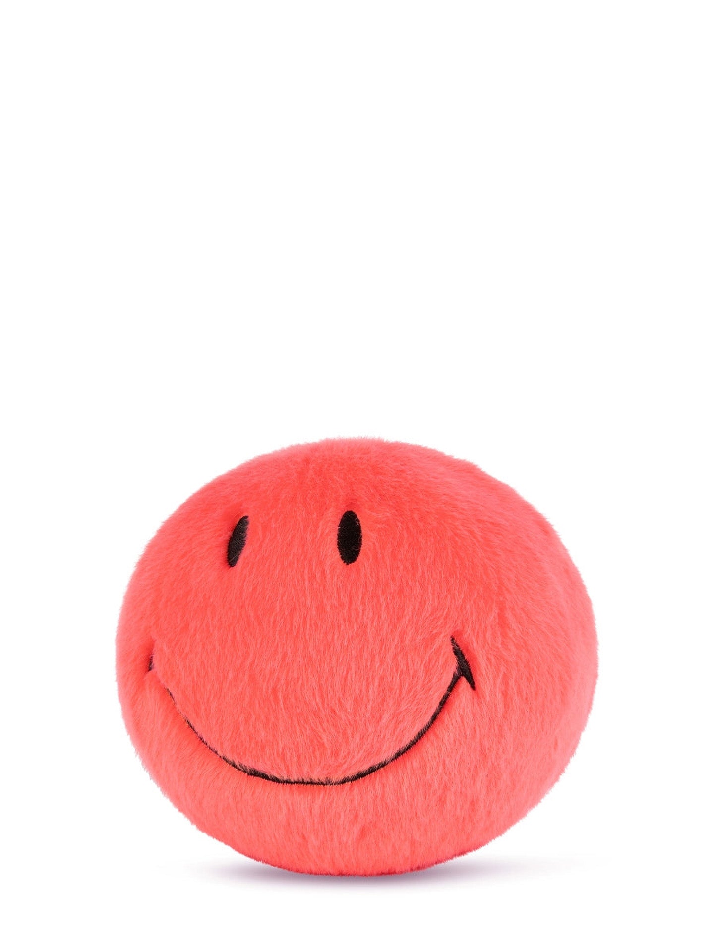 Smiley ECO fuzzy soft toy, coral (13 cm)