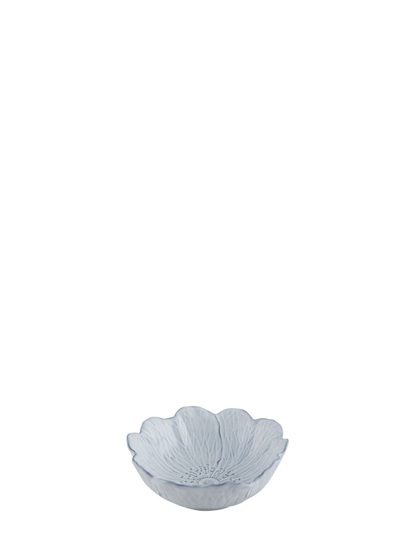 Decorative small bowl with floral design on a white background