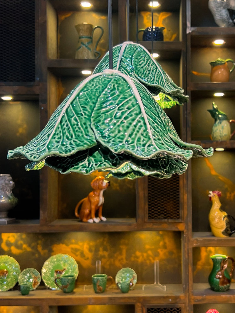 Cabbage Chandelier, green