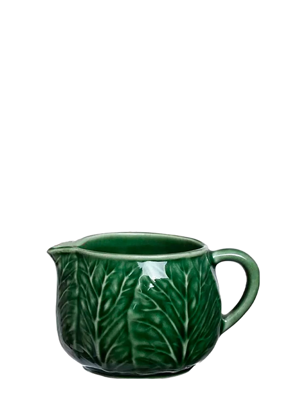 Cabbage milk jug, green