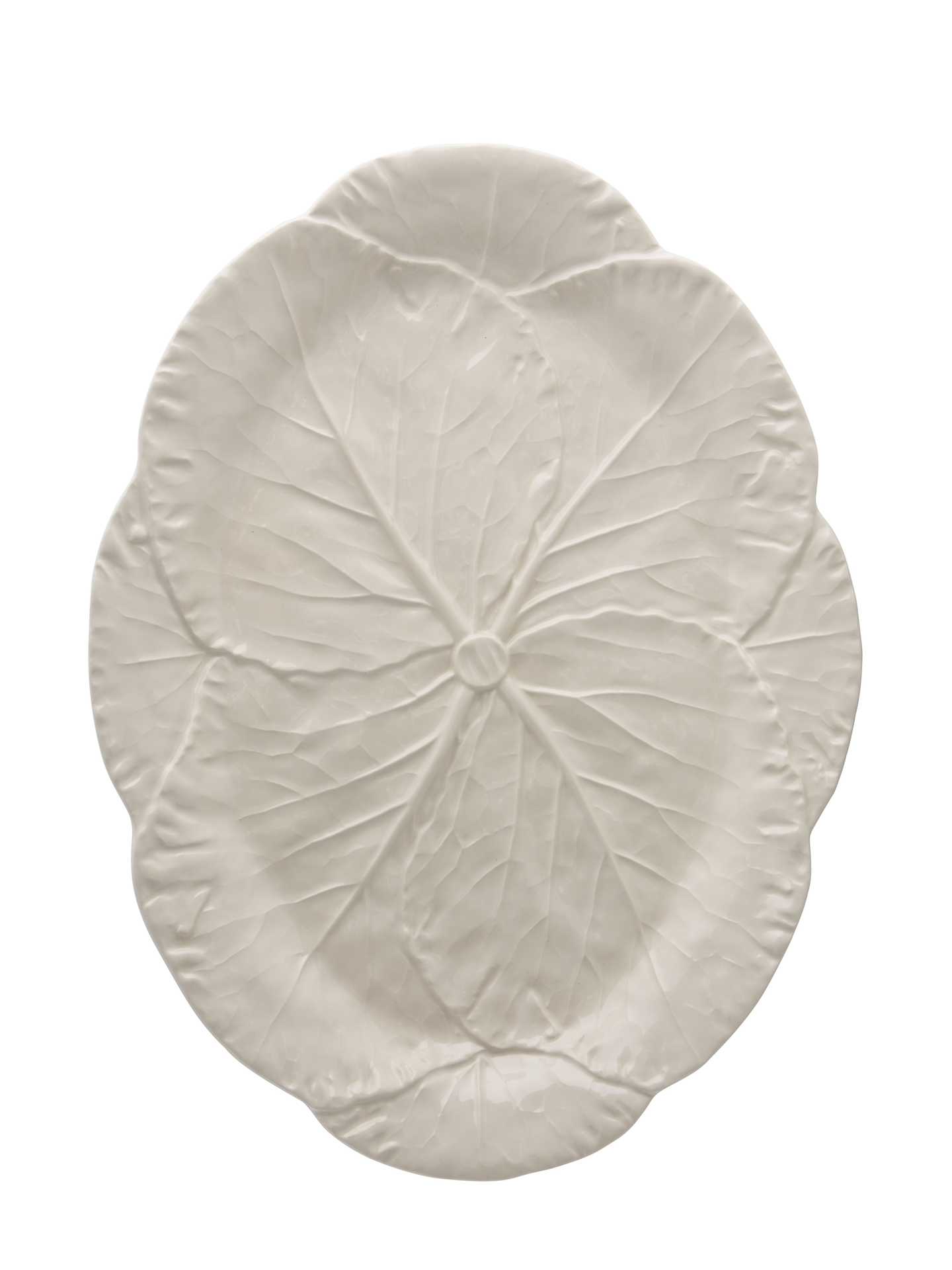 Large Oval Cabbage Platter, Ivory (43cm)