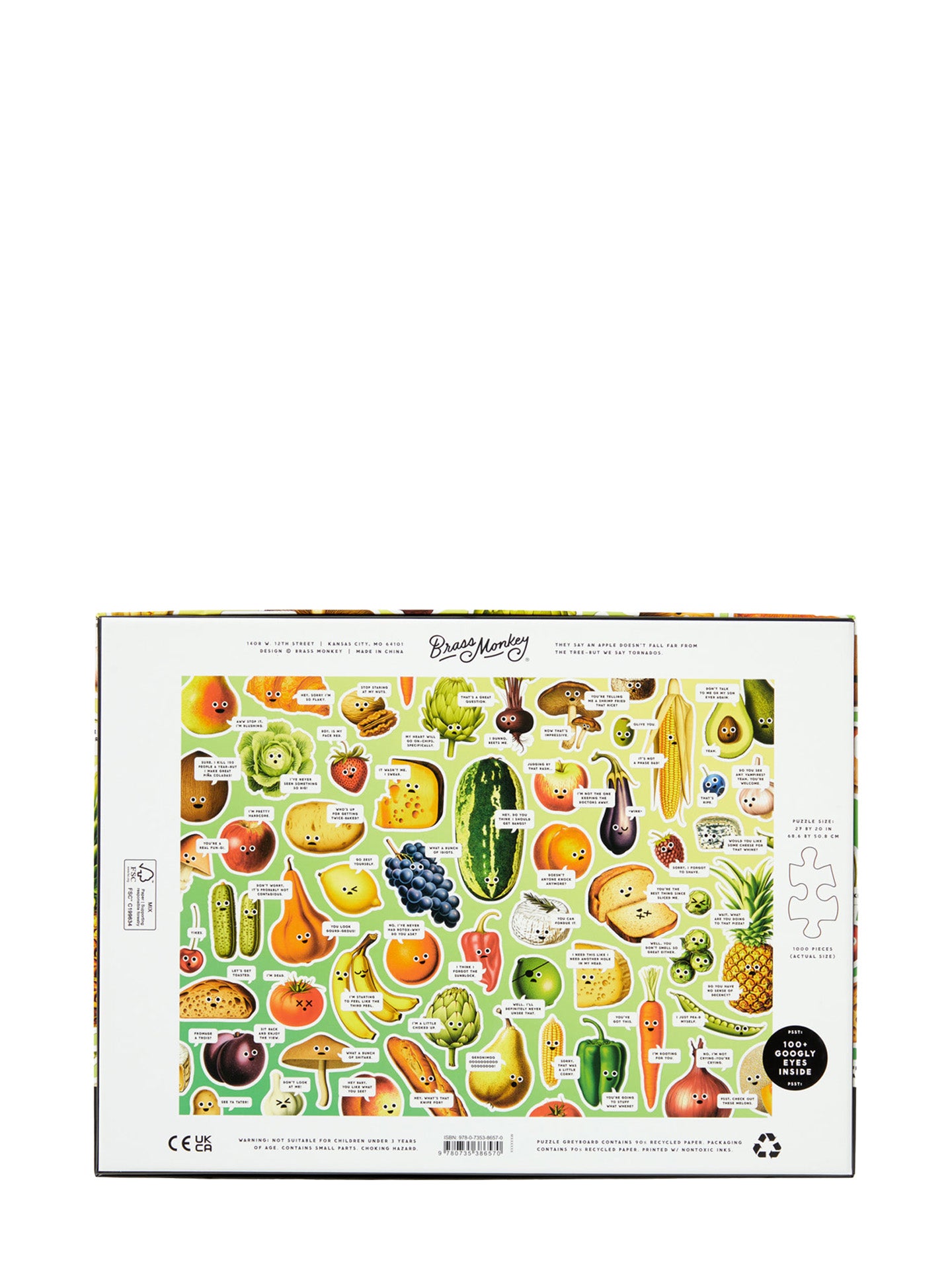 Googly food puzzle (1000 pcs)