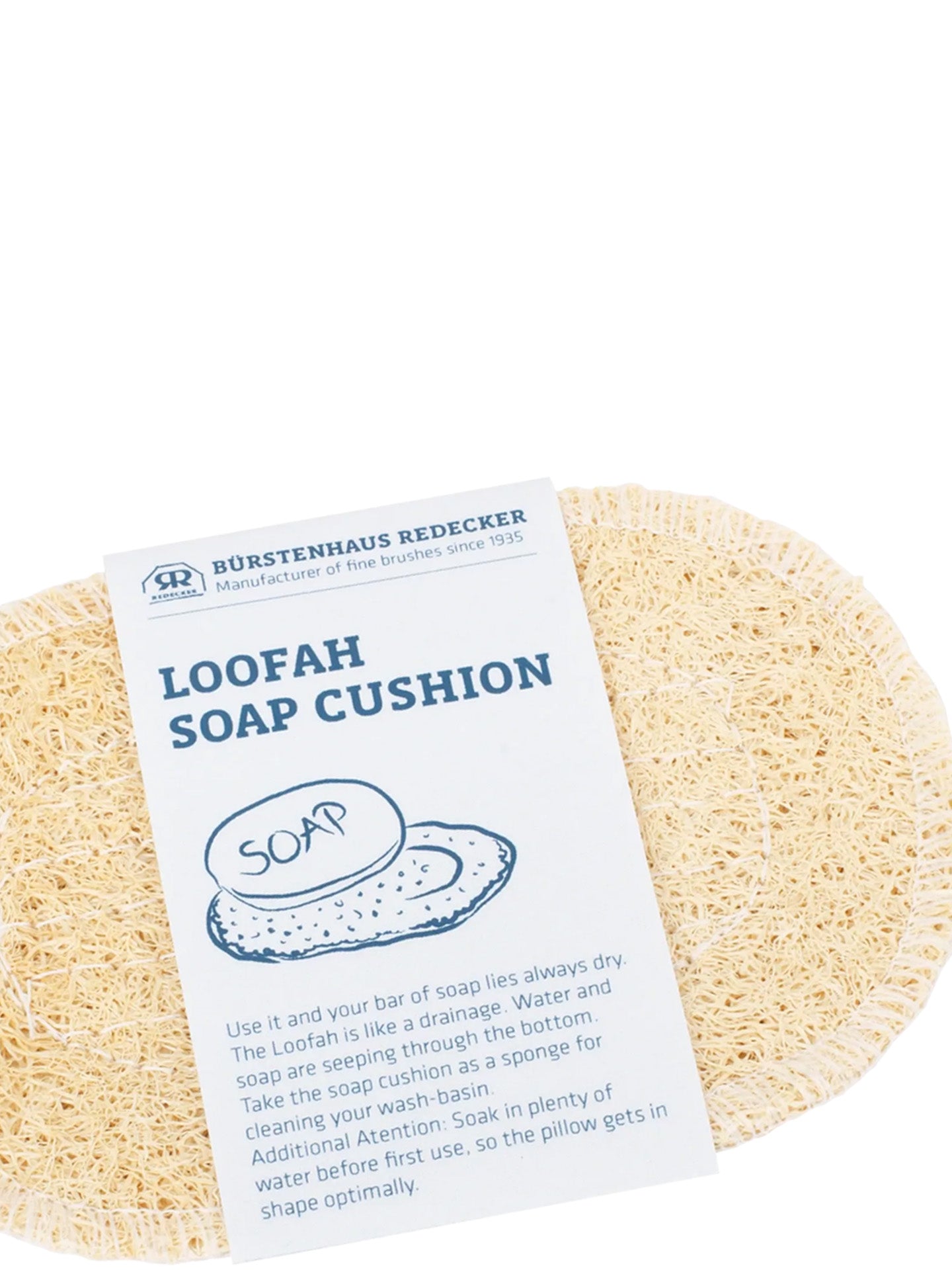 Loofah soap cushion, oval