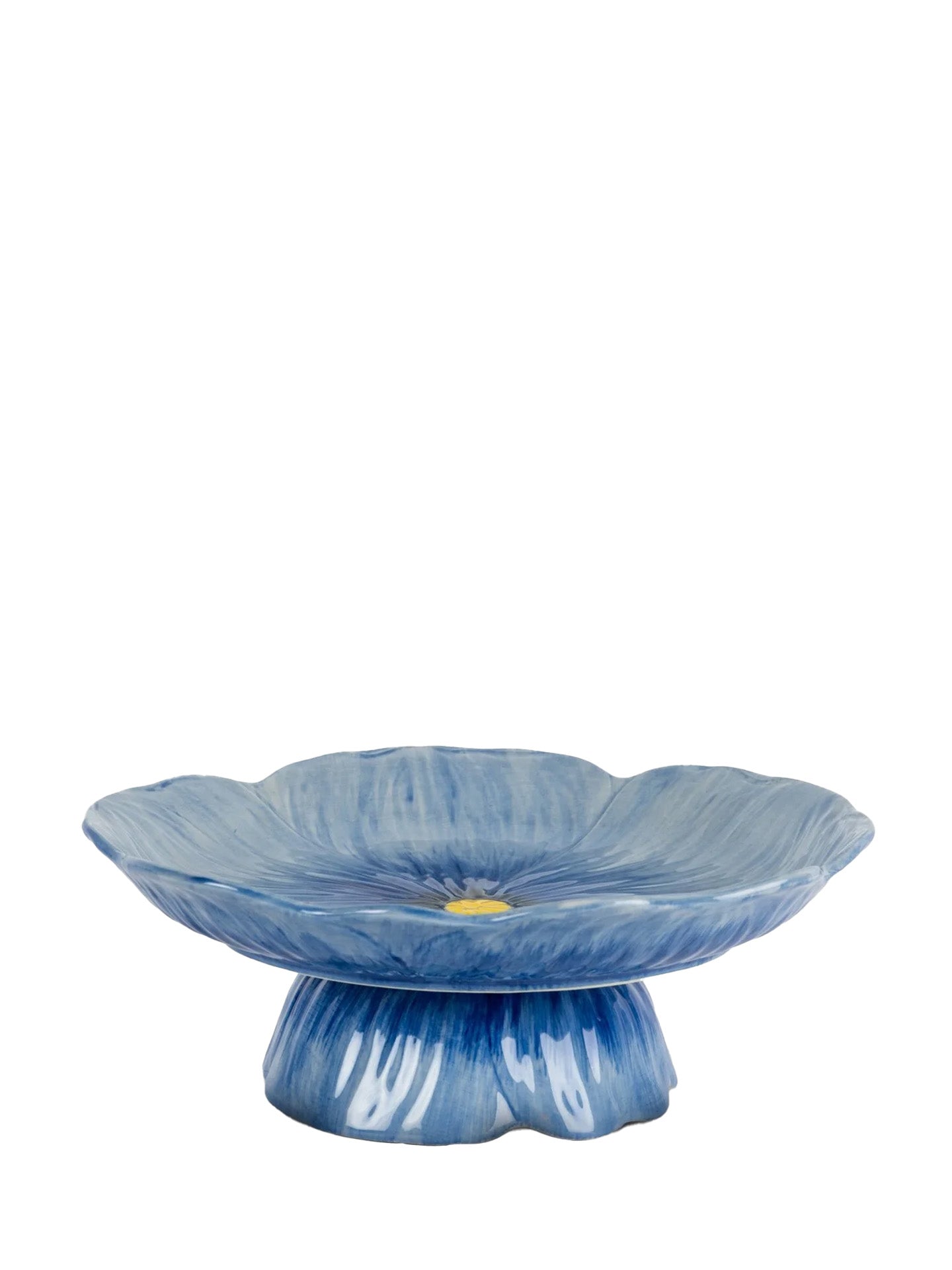 Poppy cake stand, blue
