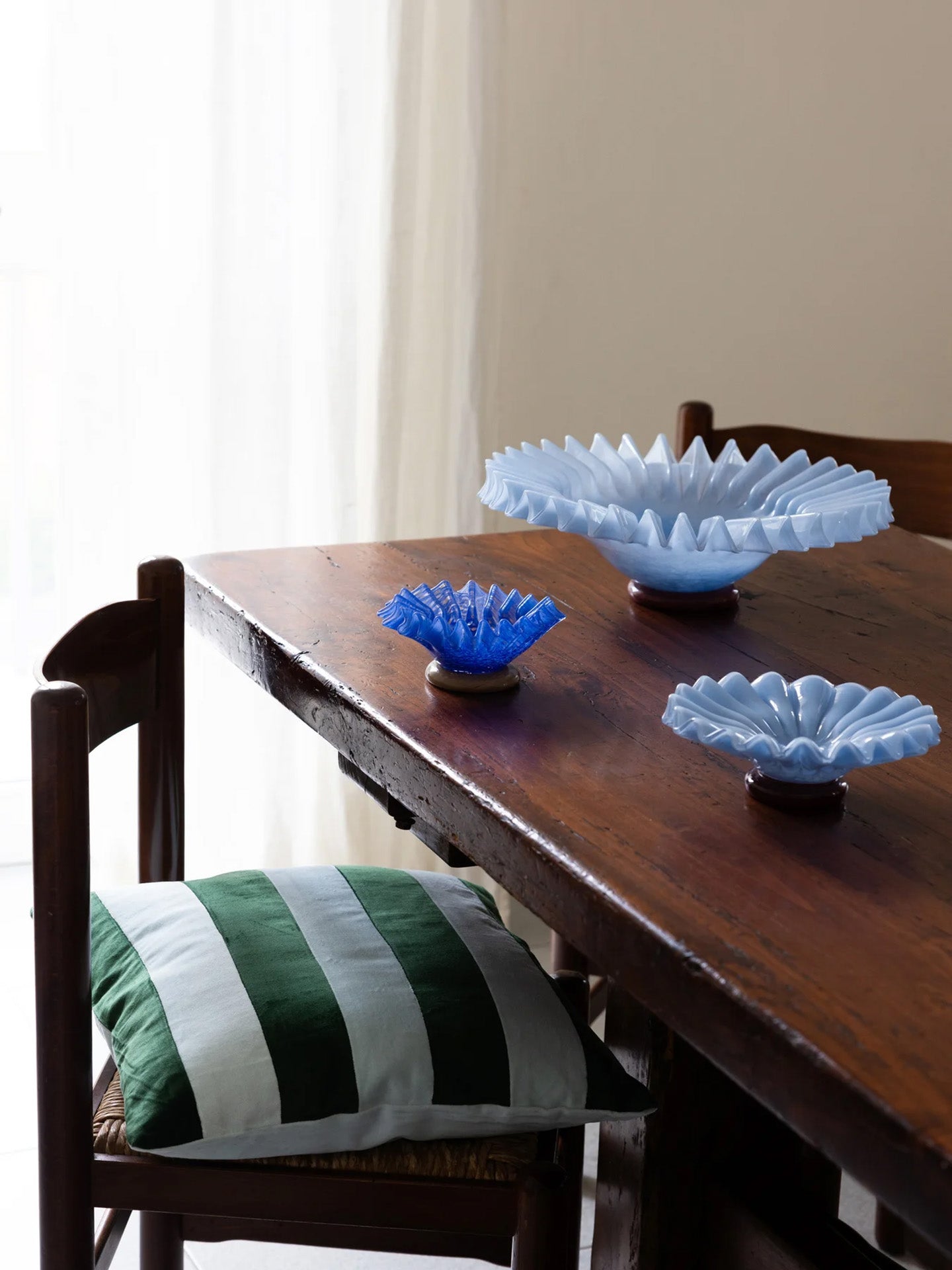 Pathi pillow, green/light blue