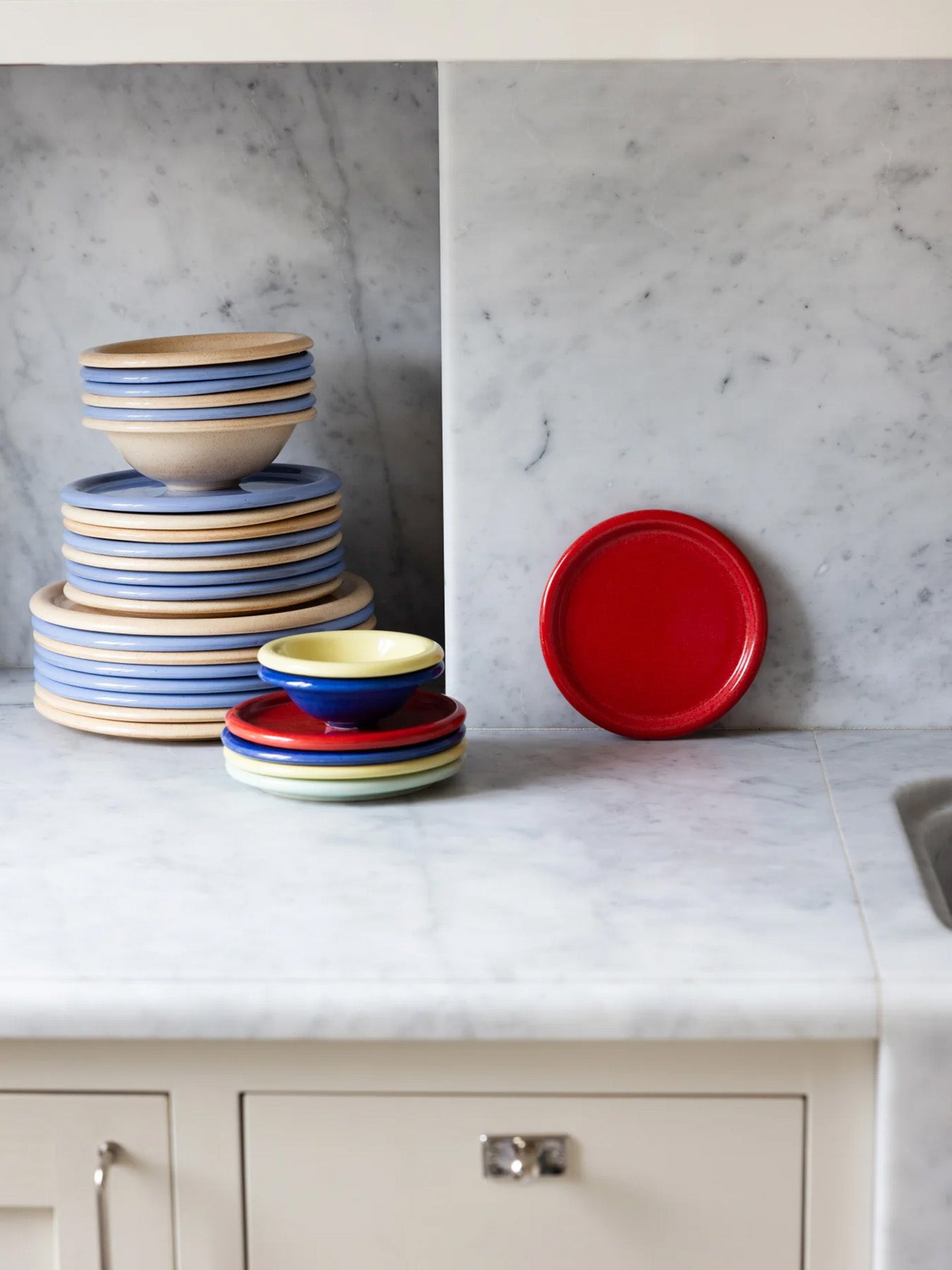 Porto mini plate, red