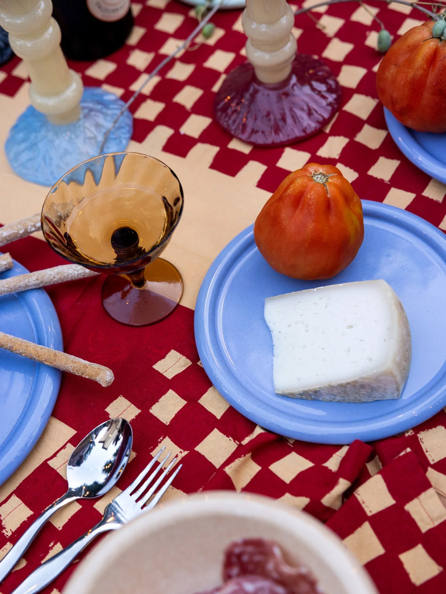 Porto small plate, light blue