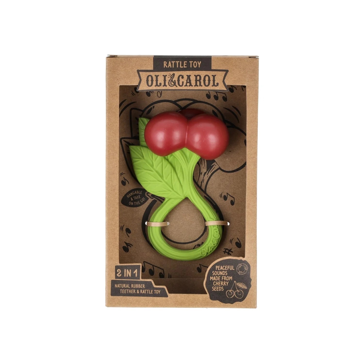 Cherry rattle toy