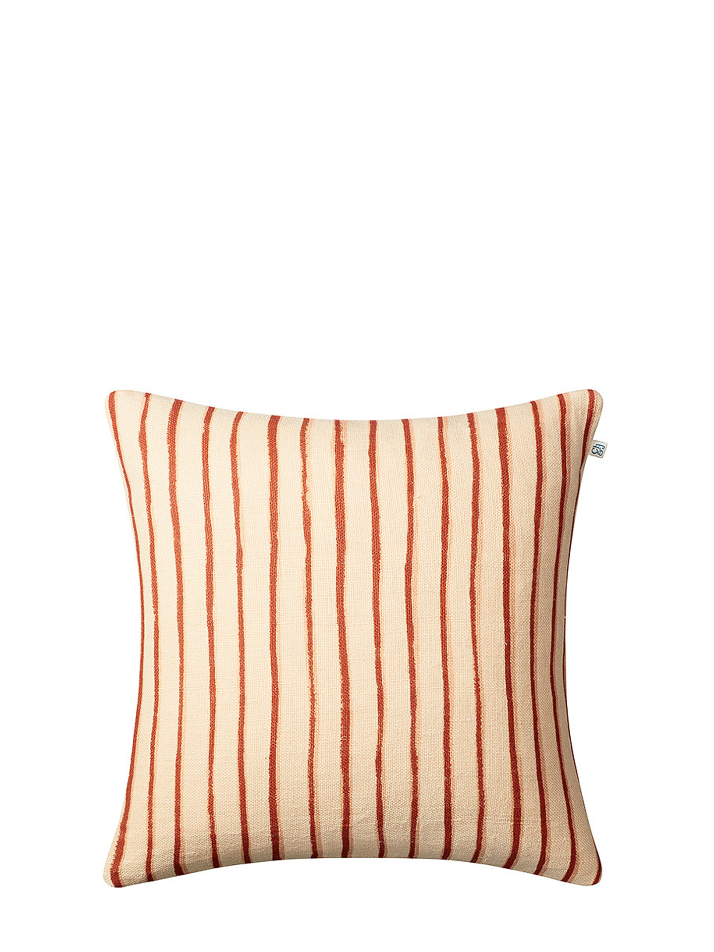 Jaipur Stripe Cushion Cover, Apricot Orange/Rose