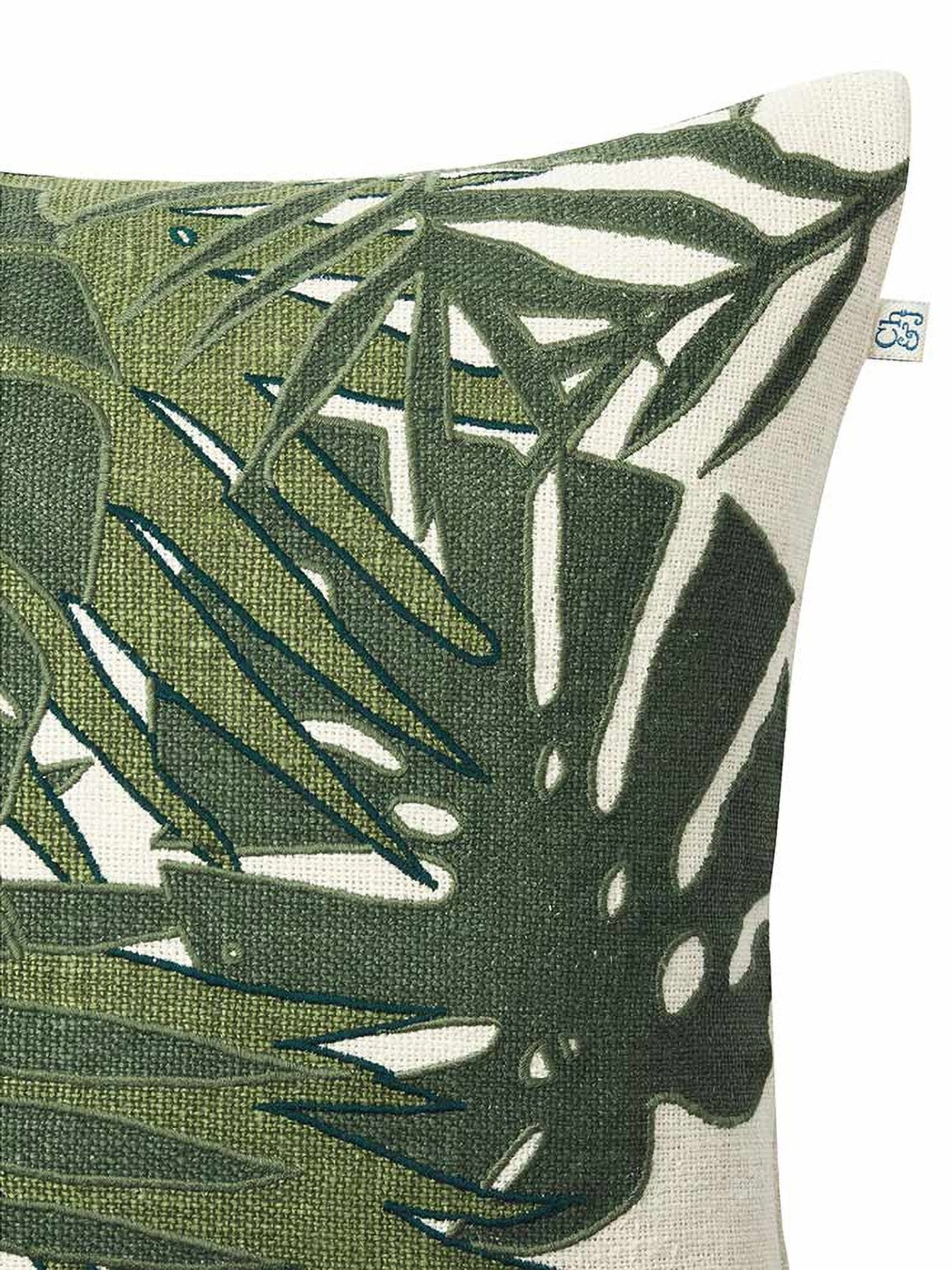 Palm Cushion Cover, Green