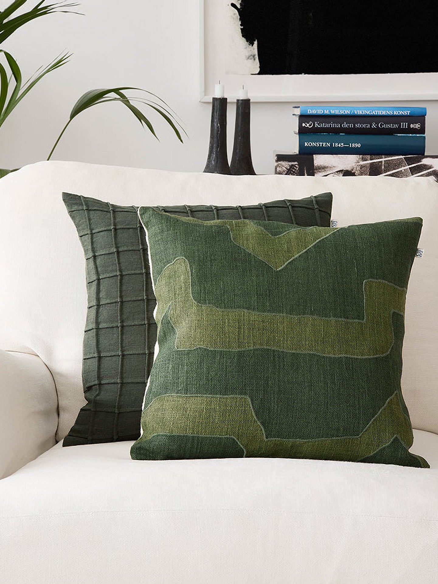 Sikkim Cushion Cover, Green