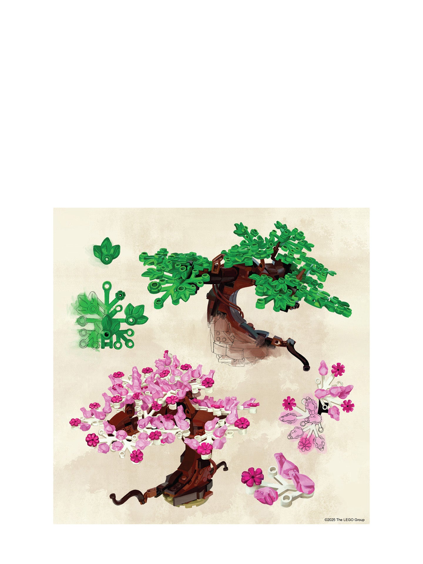 LEGO® flower 2026 wall calendar