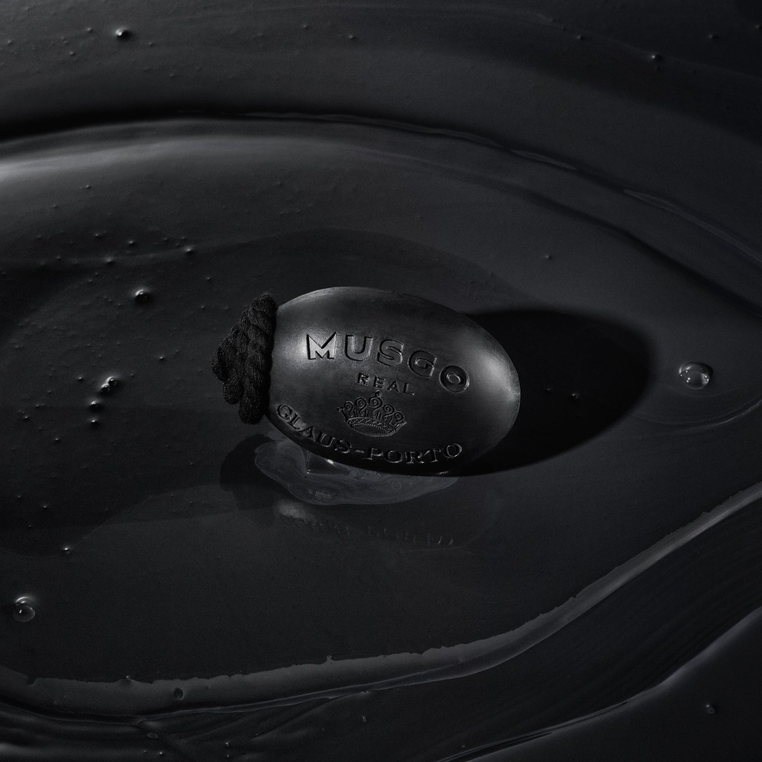 Musgo Real soap on a rope, Black Edition (190g)