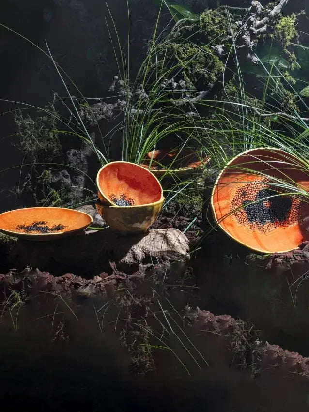 Papaya Dessert Plate (21 cm), orange