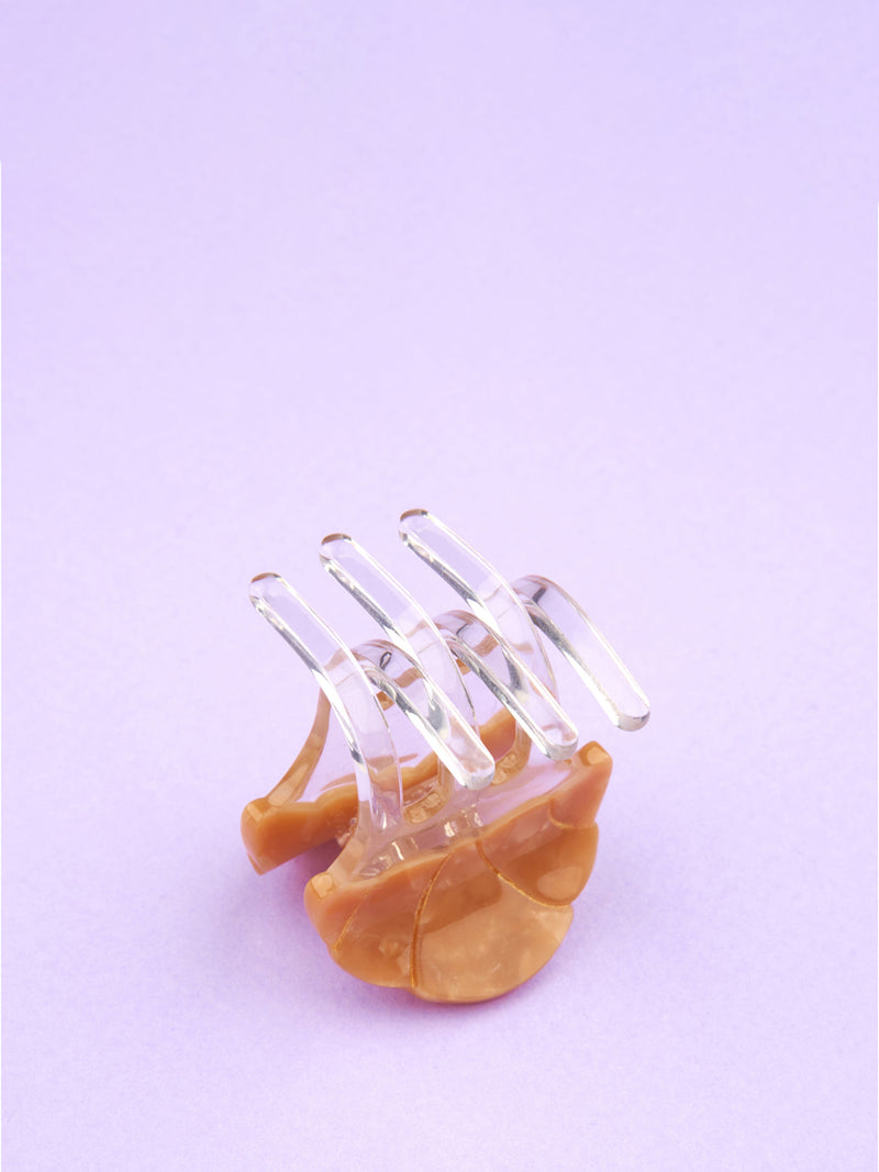 Mini croissant hair claw