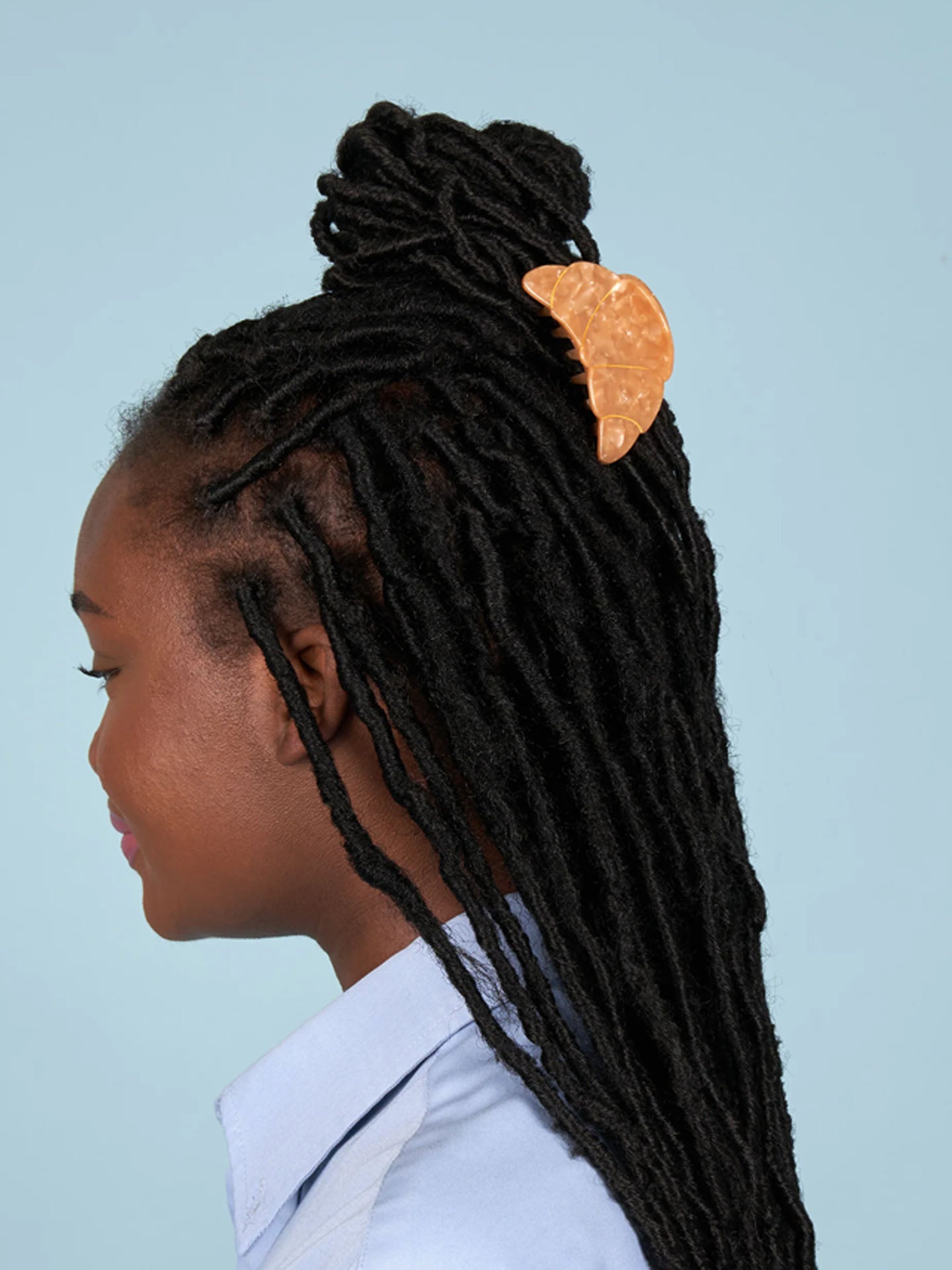 Croissant hair claw
