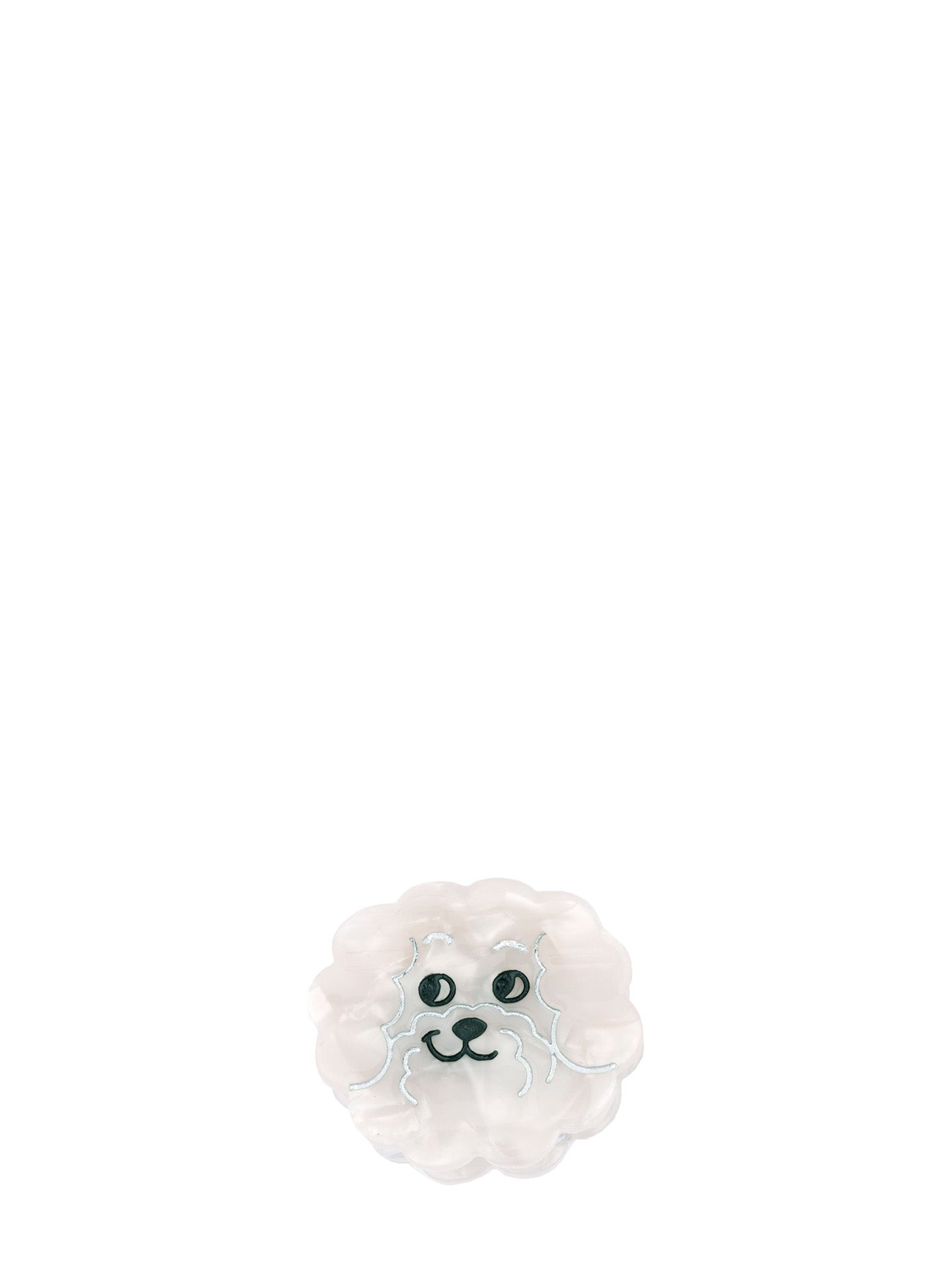 Bichon mini hair claw