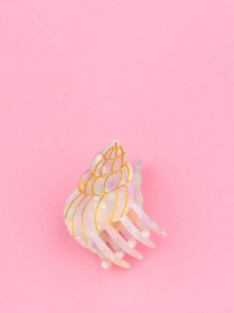 Mini seashell hair claw