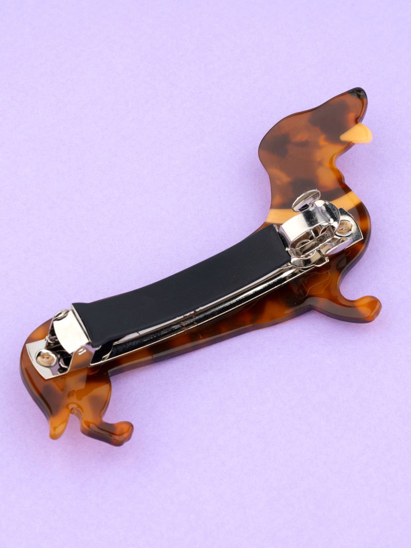French Dachshund hair barrette