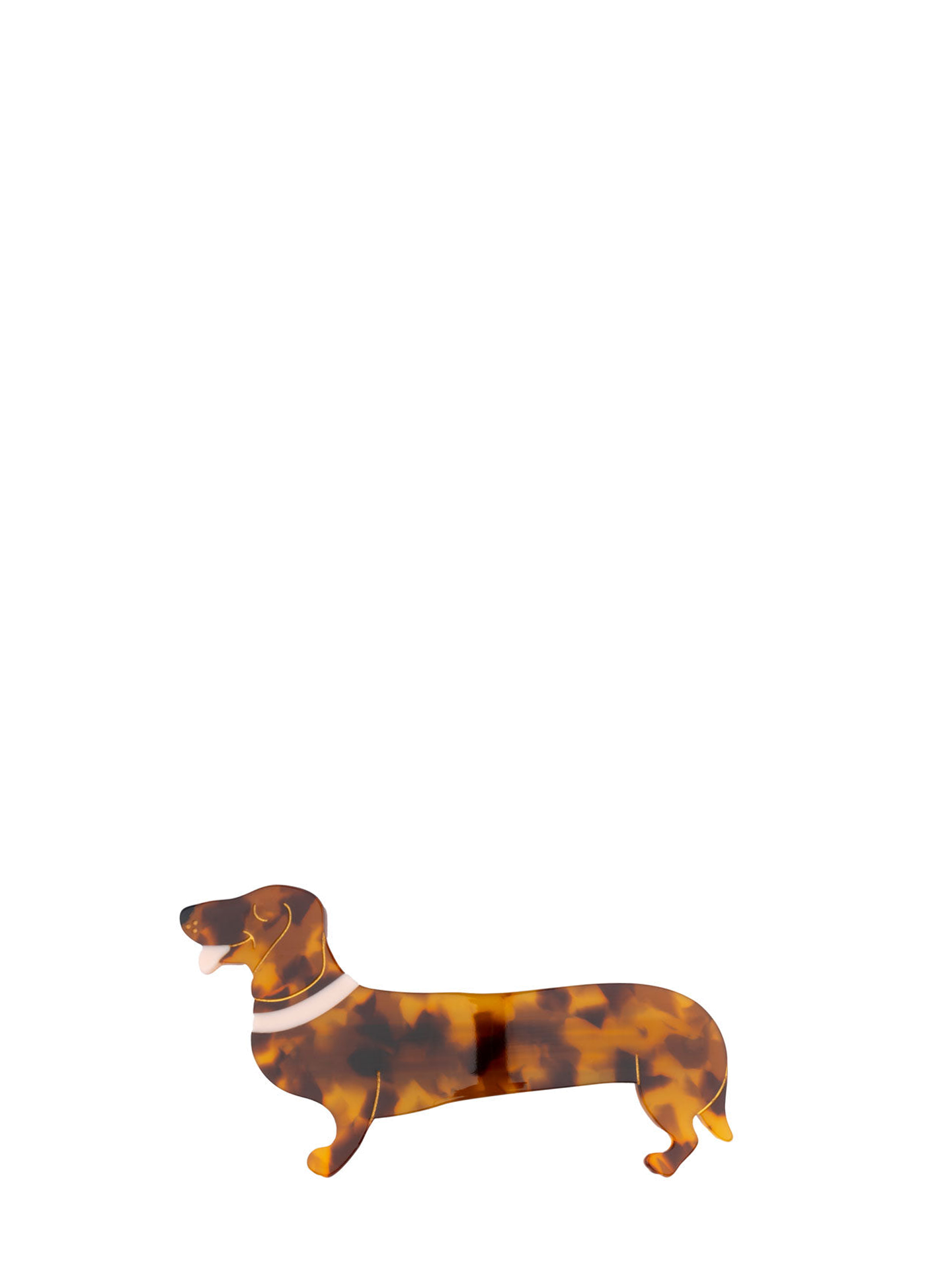 French Dachshund hair barrette