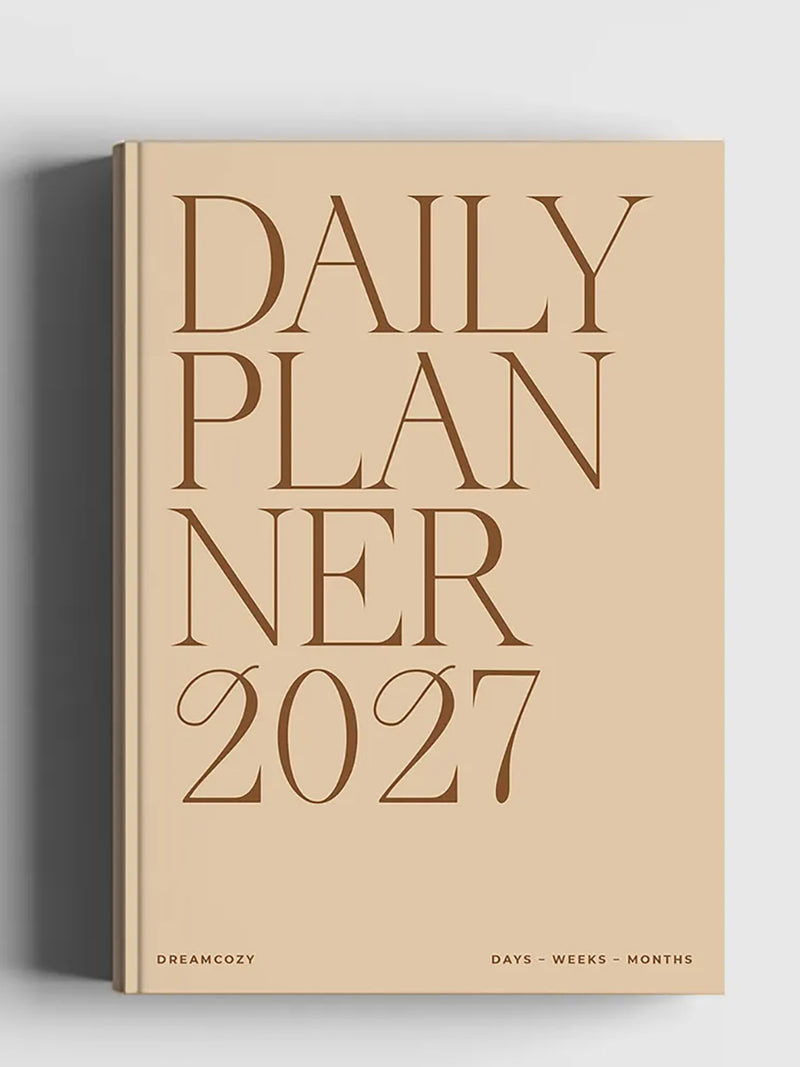 Daily planner 2027, beige