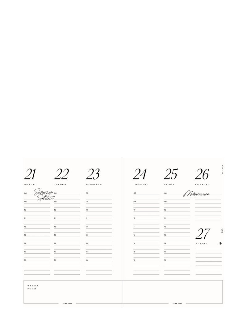 Daily planner 2027, beige