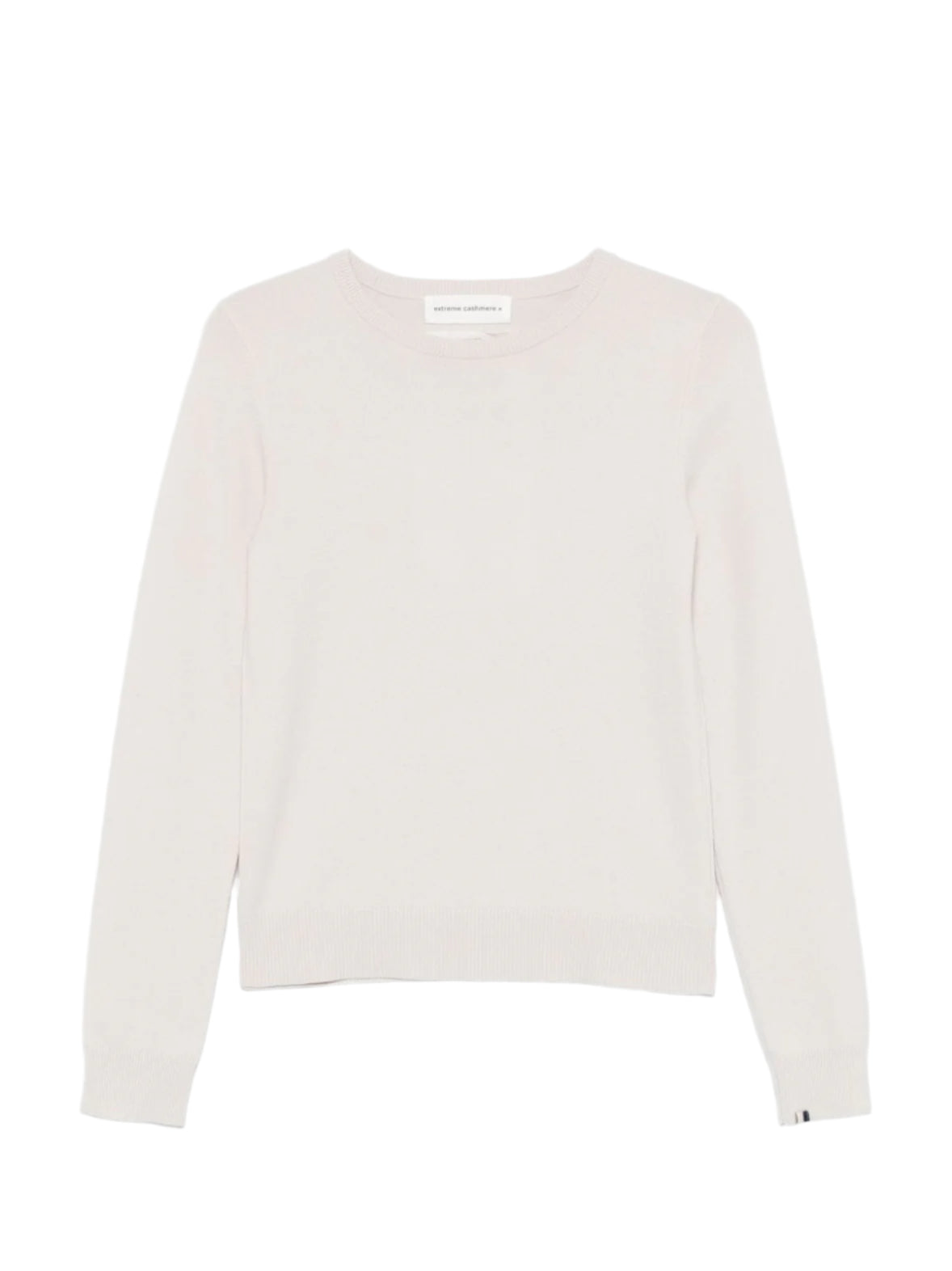 Crewneck cashmere sweater n°41 body, chalk