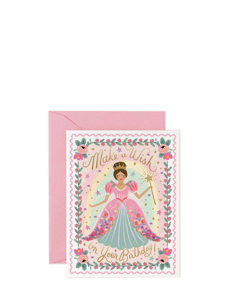 Make a wish! Princess fairy, birthday card