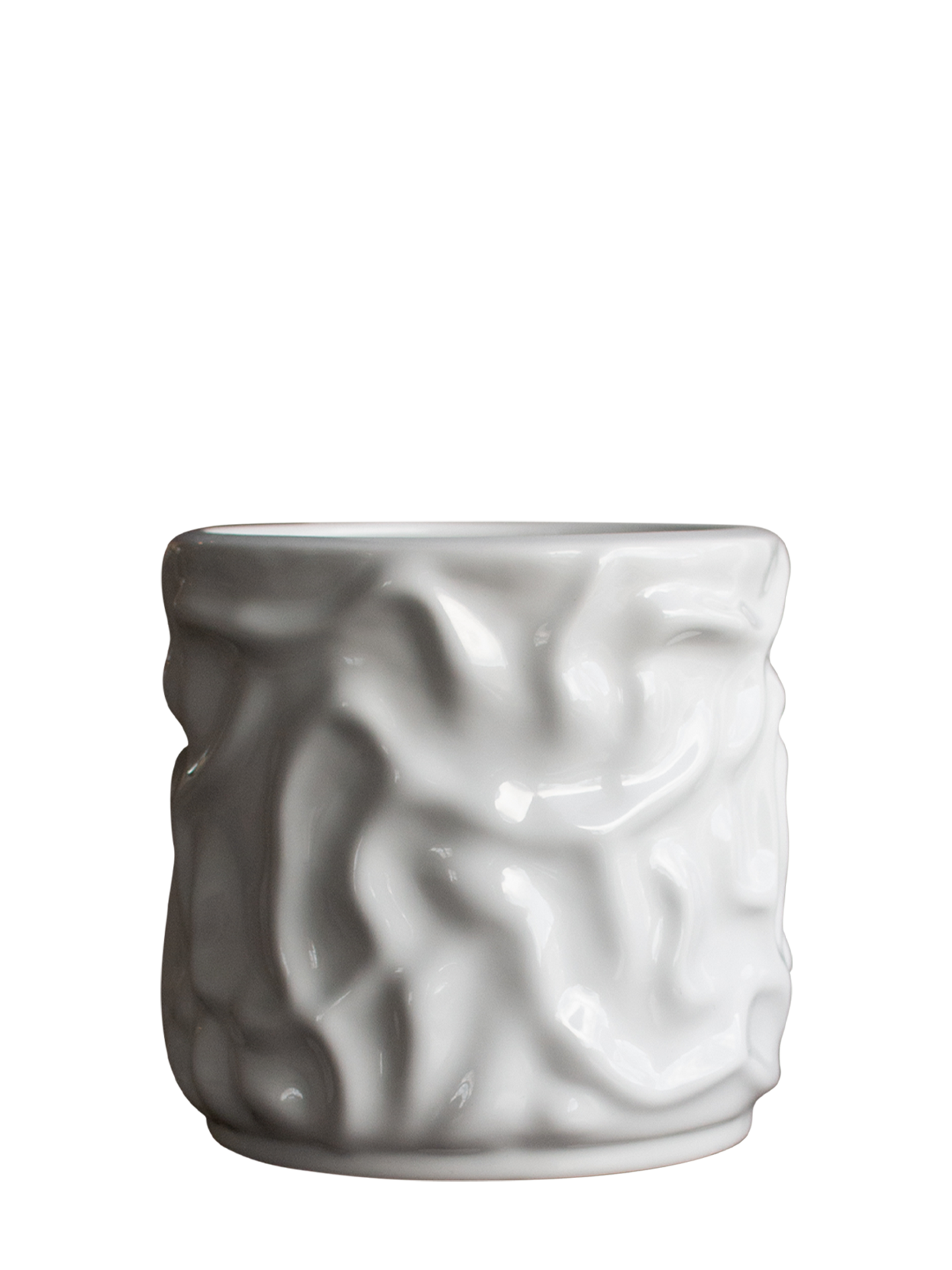 Swoon Small pot, shiny white