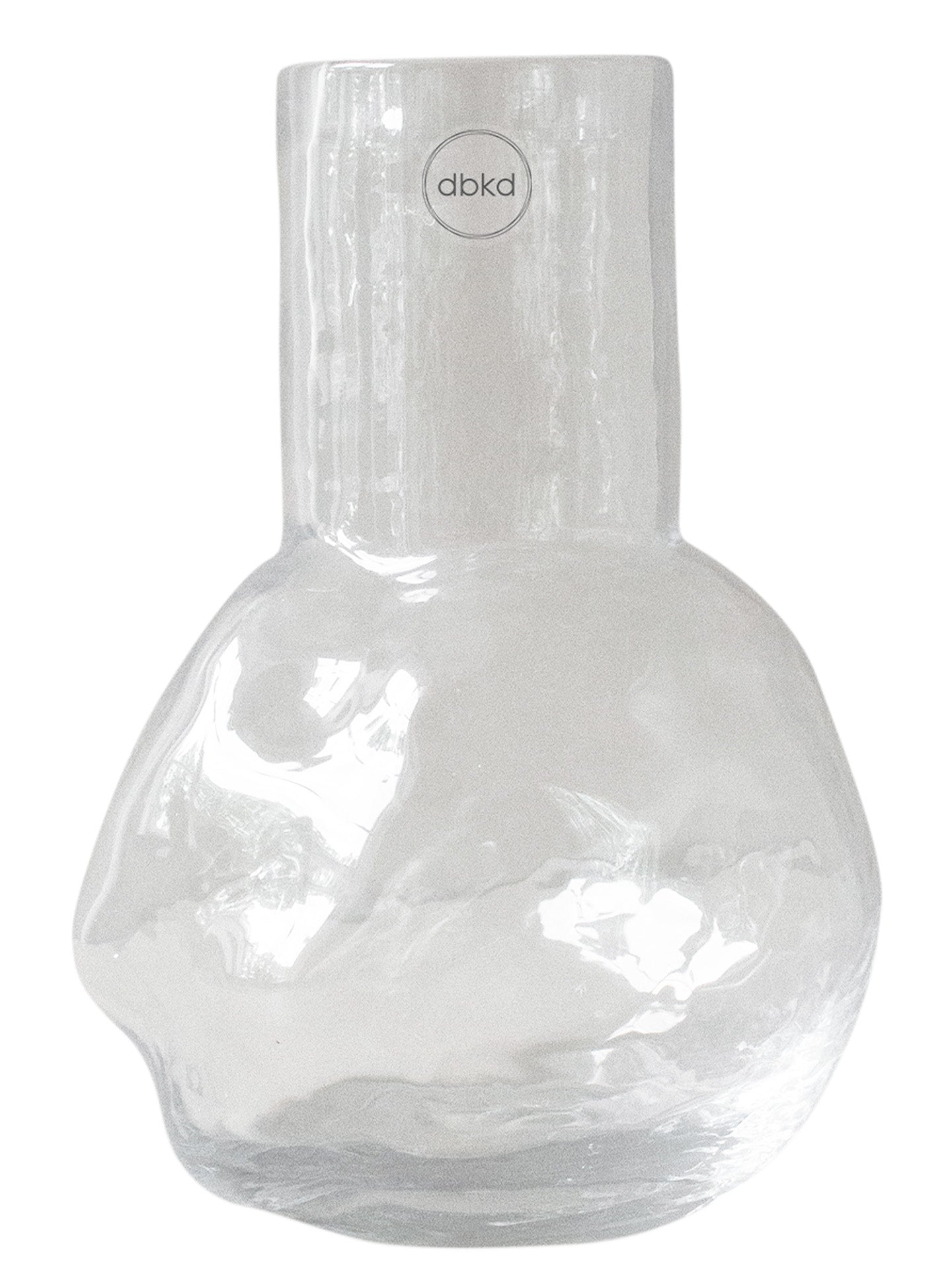 Bunch small glass vase, clear