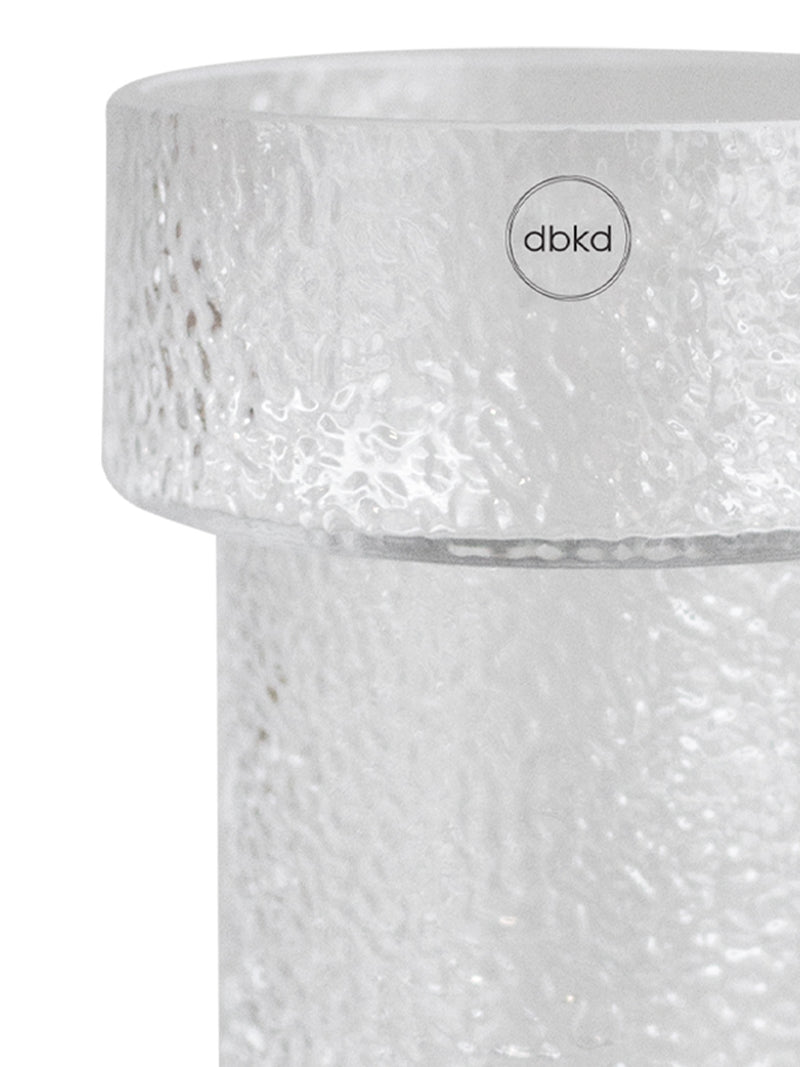 Keeper structured glass vase, medium
