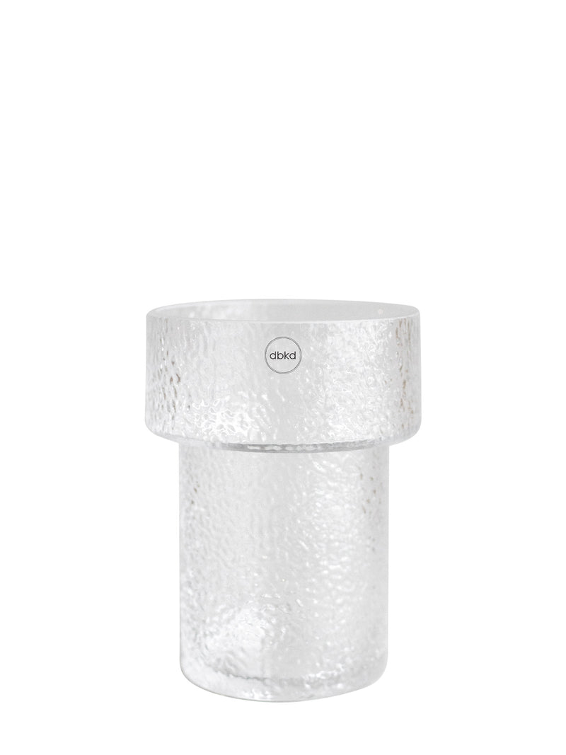 Keeper structured glass vase, medium