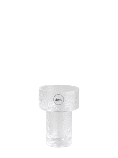 Keeper structured glass vase, small