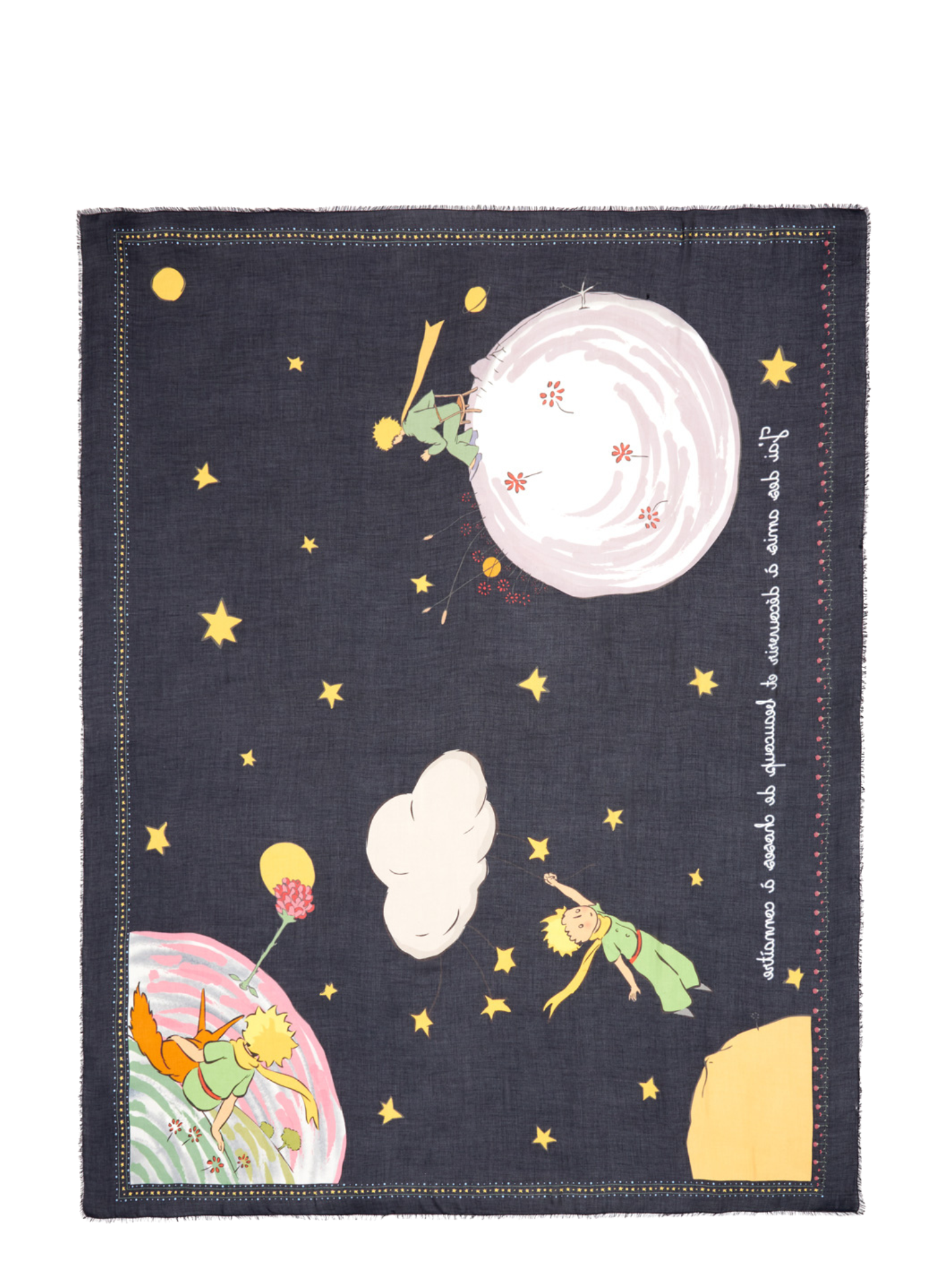 Le Petit Prince scarf against white background