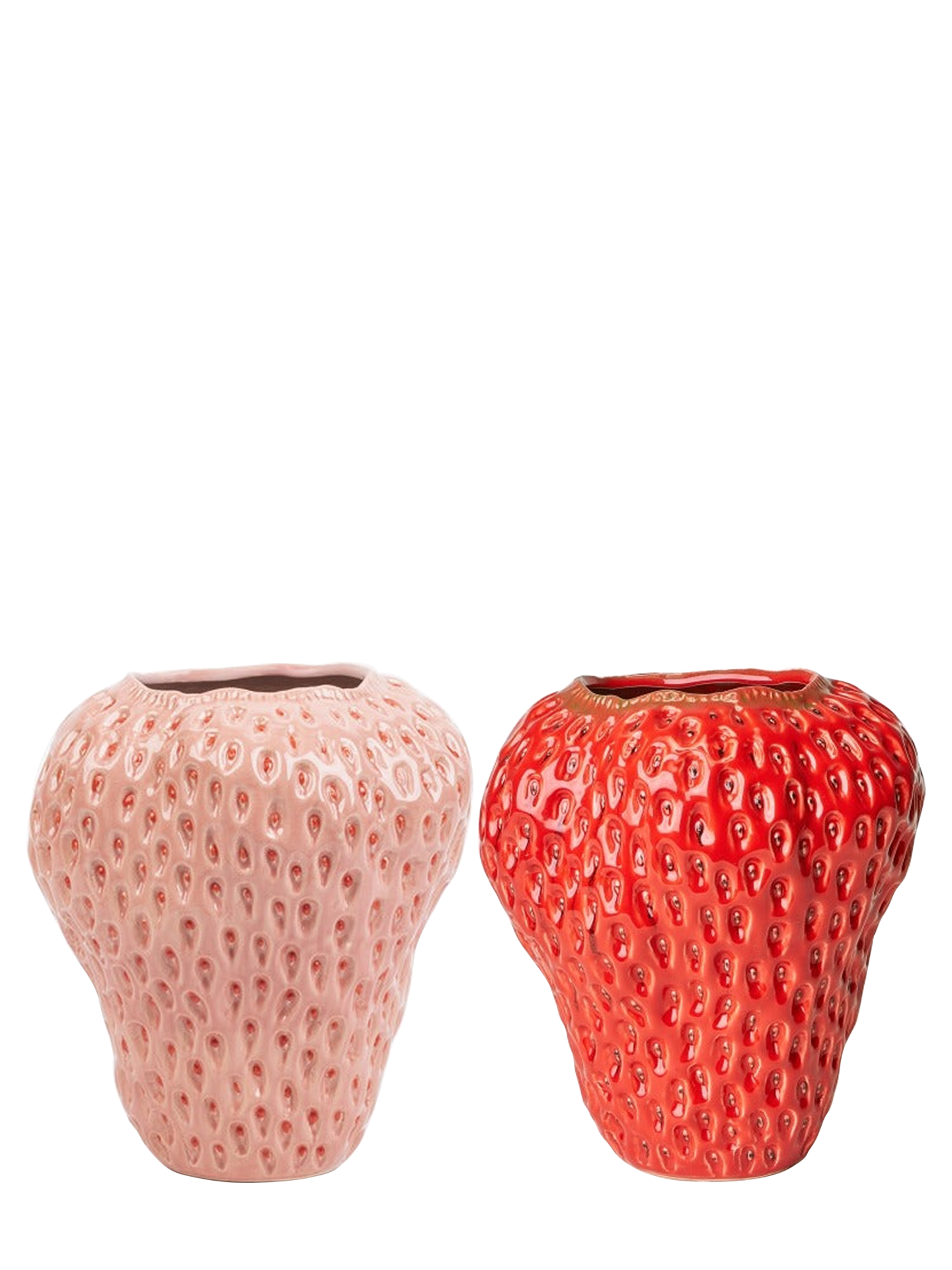 Strawberry vase (H 26cm), 2 colours