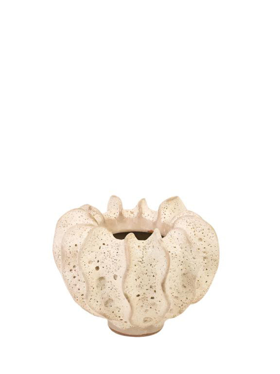 Moss vase, white (16x20cm)