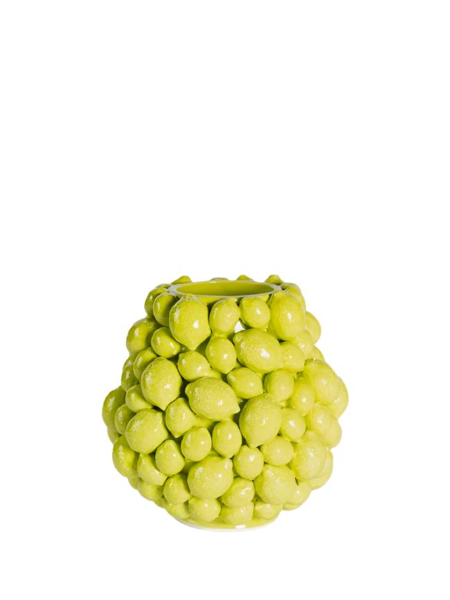 Vase citrus fruit, Light green (20x20cm)