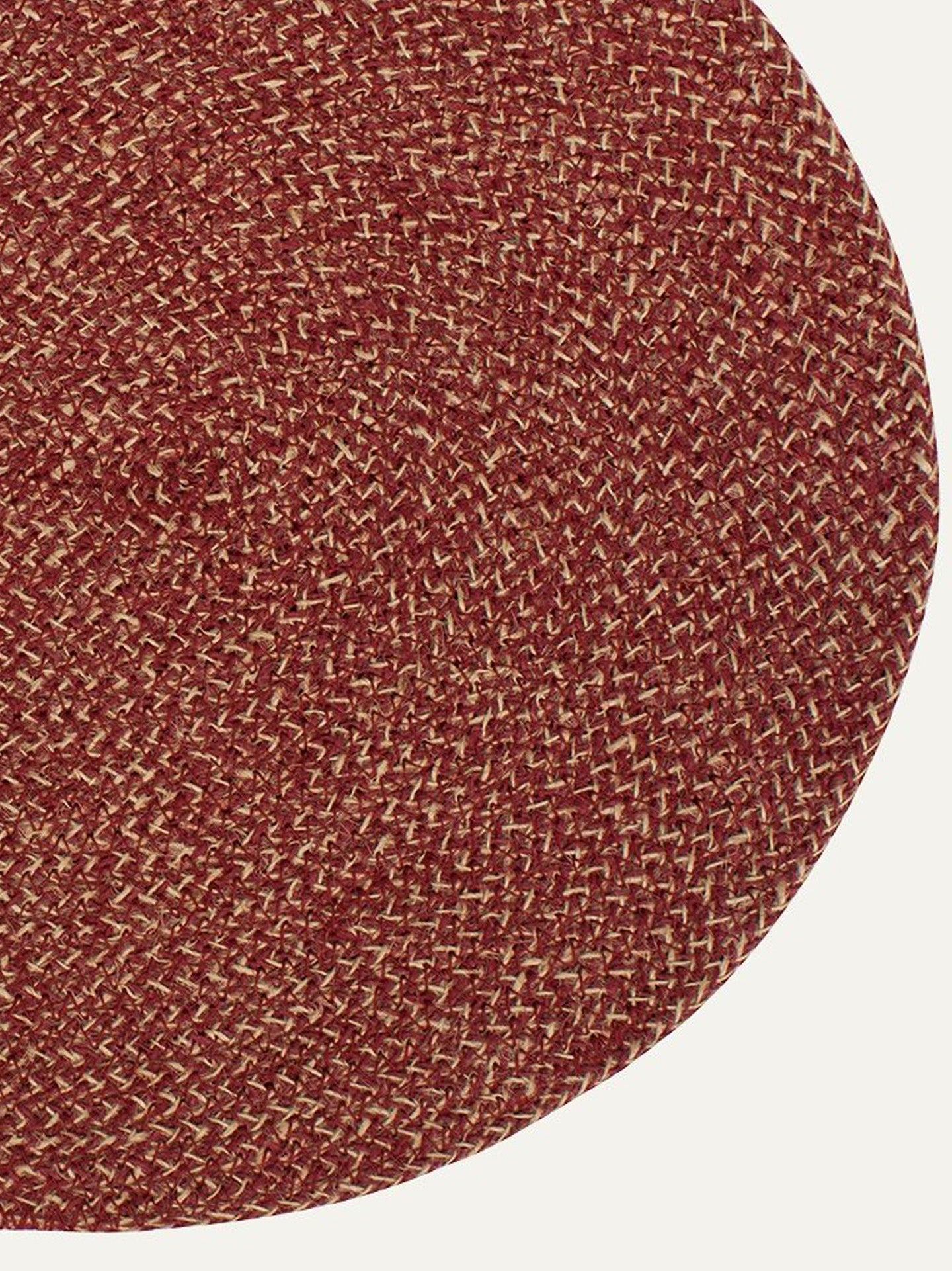 Oval placemat Ella, red